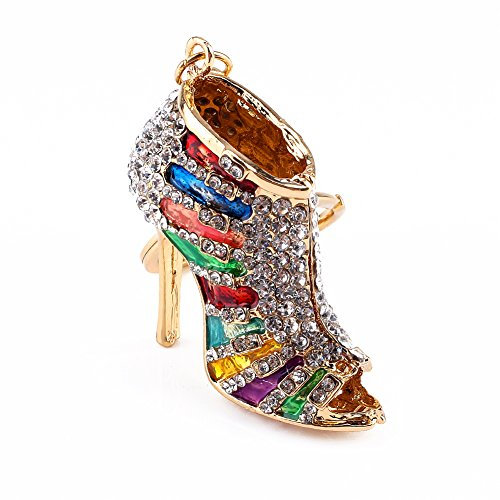 Porte clés Charme Cristal Multicolore, Pendentif Unique pour Sac à Main Idéal pour Femmes et Filles Élégance et Personnalisation à Portée de Main