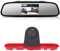 4,3'' Zoll LCD Rückspiegel+Bremslicht Rückfahrkamera Transportster Wasserdicht Einparkkamera Rückfahrsystem für Toyota ProAce 2/Verso/Citroen Dispatch/Space Tourer/Jumpy 3 /Peugeot Traveller/Expert 3