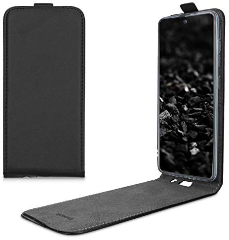 kwmobile Schutzhülle kompatibel mit Samsung Galaxy A51 - Hülle Handy - Flip Case Handyhülle Schwarz