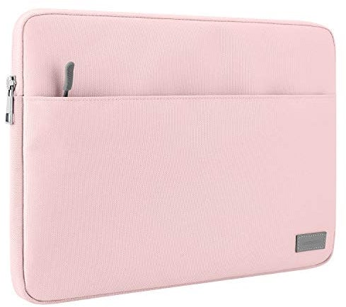MoKo 13-13.3 Pollici Custodia Protettiva, Borsa Impermeabile per Tab S8+ 12.4, 13 MacBook Air M2/M1 2022-2018, 13/14 MacBook PRO M2/M1 2022-2016, iPad PRO 12.9 2021/2020/2018 - Rosa