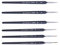Lot de 6 pinceaux fins pour peinture acrylique 18,5 cm pour acrylique, aquarelle, huile, visage, ongles, modélisme, dessin au trait