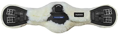 Passier Lammfell Bezug passend zum Sattelgurt Passierblu Wave, Sattelgurt Länge:65cm