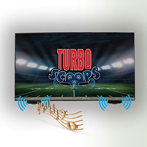 KARE TurboScoops - TV Soundredirector for Flat Screens with Downward Speakers, Conducts Audio for Clear Listening, Ideal Alternative to Soundbar, Black