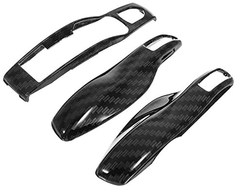 YJADHU Porte-clés en Fibre de Carbone pour Hommes et Femmes, Porte-clés de Voiture, adapté pour Porsche Boxster Cayman 911 Panamera Cayenne Macan