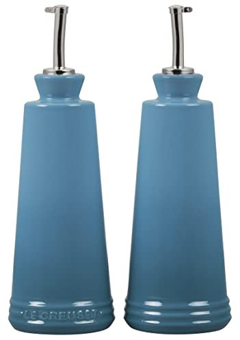Le Creuset Signature Service à huile et vinaigre en grès - 300 ml chacun - Caraïbes