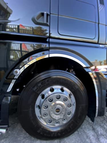 6 Teilig - Edelstahl Schmutzfänger Rahmen Applikation passend für MAN TGX 2021