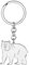 BAMAY Porte Clé Ours Polaire en Acier Inoxydable Animaux Sauvages Bijoux Ours Cadeaux pour Femmes Filles Portefeuille Porte Clé Voiture Charms (Plaqué Argent )
