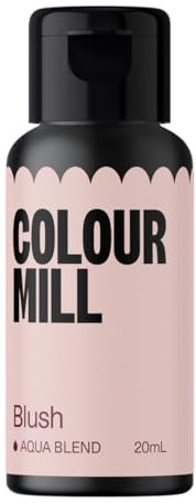 Colour Mill Aqua Blend Blush Lebensmittelfarbe auf Wasserbasis - Lebensmittel Farbe Sehr Intensiv, Hoch Konzentriert, Vegan - 20 ml