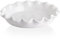 Sweejar Home Ceramic 29cm Pie Dish for Baking, Deep and Fluted Porcelain Round Pan, Non-Stick Quiche Dish for Pumpkin, Apple, With Modern Farmhouse Design (White)