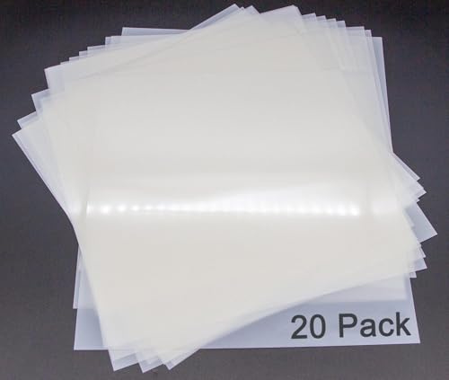 Wonninek 20Pcs Blank Stencil Sheets 7.5mil, 30.4 X 30.4cm Mylar Blank Sheets, Translucent Template Stencil Material for DIY Cutting, Crafts, Cricut & Silhouette Machines