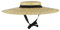 Peosaard Chapeau de Paille à Bord Large pour Femmes, Chapeau de plaisance en Paille pour Femmes Plage Respirant Un Chapeau de Paille tissé Protection UV avec Sangle de menton et Doublure Vintage