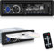 NHOPEEW Reproductor de Radio CD 1DIN para Coche - Reproductor DVD para Coche con Llamadas Manos Libres Bluetooth - Receptores de Audio con Radio Am/FM - DVD/USB/SD Card/AUX Port + Control Remoto