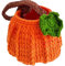 Handgefertigte Gestrickte Süßes Oder Saures-Tasche Aus Wolle, Zum Stricken, Häkeln, Kürbis-Handtasche, Halloween-häkel-Eimer-Tasche, Geldbörse, Süßes Party-Geschenk, Süßigkeiten-Tasche