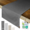 MIQIO® Design Tischläufer aus 100% Bio-Baumwolle - 40 x 150 cm- Nachhaltig und Ökotex Zertifiziert - Stoff Tischband - Tischdecke edel - Dunkelgrau