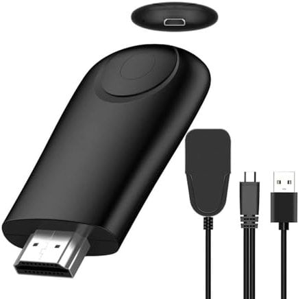Adaptador de pantalla inalámbrico, 2.4G y 5G, adaptador de espejo de pantalla HDMI 1080P, cliente de transmisión para iPhone, iPad, Android, Windows, PC a TV HDMI