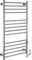WUBYING Scaldasalviette Elettrico a Parete, 14 Barre in Acciaio Inox, scaldasalviette Elettrico, scaldasalviette a Scala Piatta per Il Bagno, termostato per scaldasalviette
