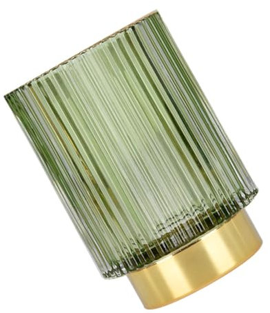 CANIGHT Makeup Brush Holder Thickened Glass Storage Container for Cosmetics Elegant Design for Desktop Organization for Makeup Brushes Pens and Items