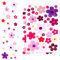 70 Stück Blümchen Autoaufkleber Set Multi Blümchen Wasserfest Aufkleber Outdoor Prilblumen Sticker Selbstklebende Blumenaufkleber Dekoration für Küche Fahrrad Auto Motorrad Party