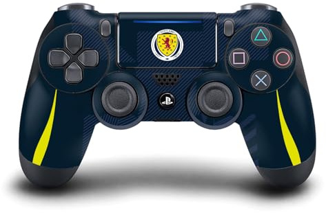Head Case Designs Offizielle Scotland National Football Team Home 2024/25 Bausätze Vinyl Haut Gaming Aufkleber Abziehbild Abdeckung kompatibel mit Sony PlayStation 4 PS4 DualShock 4 Controller