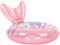 Baby Ring Float, Swimming Ring Trainer, Inflatable Baby Raft, Soft Fabric Cover Safety Strap Support Pink Small Perfect for Beach and Pool Use, 1 Piece