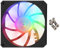 Rgb Slim Case Fans, Silent Cpu Radiator Coolers, High Airflow Cooling for Gamings Pc, Home and Computer Builds, Quiet Performance, Efficient Heat Dissipation, Black, White, 1 Set