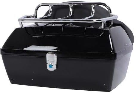 Fafeicy Heck -Motorradgehäuse, wasserdichte Kiste Im Stamm eines Stalls für EIN Helmgepäck (Black)