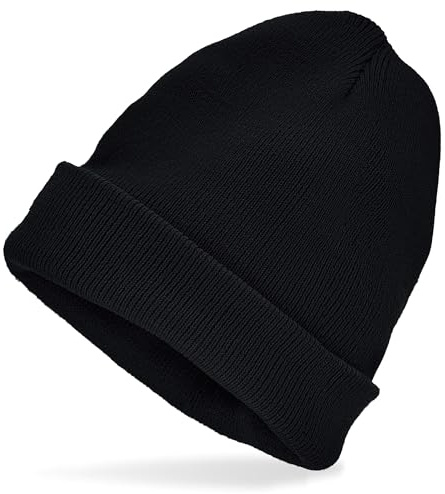 W WIDMANN MILANO Party Fashion - Beanie Mütze für Erwachsene | Strickmütze in Wolloptik, Kostüm Accessoire für 80er Jahre Mottoparty, Karneval, Apres Ski