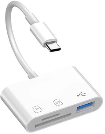 Lecteur Carte SD USB C, Adaptateur Carte SD USB C, Lecteur de Cartes Mémoire USB-C 3 en 1 avec Ports SD Micro SD et USB-A, Adaptateur USB-C 2.0 pour Smartphone Tablette, Compatible avec Samsung Xiaomi