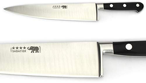 Thiers-Issard Sabatier Kochmesser Küchenmesser Messer - Klinge 20 cm - Griff Nylon schwarz - Durchgeschmiedete Profi Qualität