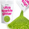 Hemway Ultra Sparkle Glitter - Lime Green | Ultrafine Metallic Flakes for Resin & Epoxy Crafts | Supplies for Tumblers, Festival, Hair, Face, Body, Eye & Nail Art Decoration | 100 g