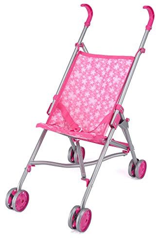 Toyrific Snuggles Puppenbuggy, zusammenklappbarer Puppenwagen, Spielzeug-Kinderwagen für Kinder, Mädchen
