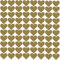 PREMYO 80 Herzen Wandsticker Kinderzimmer Mädchen Jungen - Wandtattoo - Wandaufkleber Selbstklebend Gold