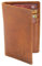 Husk N Hoof Portefeuille porte-cartes de crédit en cuir protégé RFID pour homme et femme, Marron chasseur, Porte-cartes RFID
