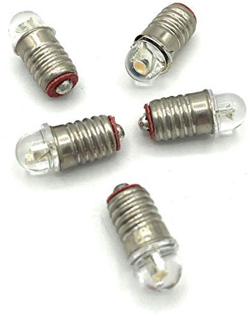 BELI-BECO 7001 Schraub-LED - Fassung E 5,5-12-19V 20mA - Glas 5mm Ø - 5 Stück