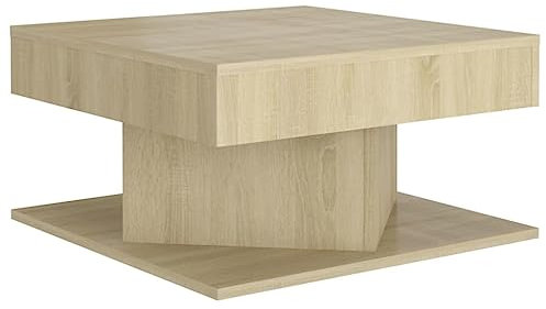 vidaXL Couchtisch Beistelltisch Wohnzimmertisch Kaffeetisch Sofatisch Teetisch Tisch Wohnzimmer Wohnzimmermöbel Sonoma-Eiche 57x57x30cm Holzwerkstoff