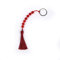 Eine handgefertigte Muslimische Gebetskette aus echten Edelsteinen Schlüsselanhänger „Misbaha“ (arabisch مسبحة oder Subha, auch Tasbih, Tesbih bzw. Tespih) aus echtem roten Achat, Länge ca. 17 cm.