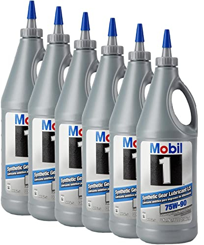Mobil1 1043611 Full Synthetic Gear Lubricant, 75W-90 Quart 6 PK