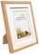 Cadre photo décoratif en bois blanc 24 x 30 cm avec support et double couche de cadre fin 24 x 30 cm