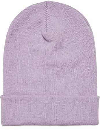 Flexfit Unisex 1501KC-Heavyweight Long Beanie Hat, Lilac, one Size