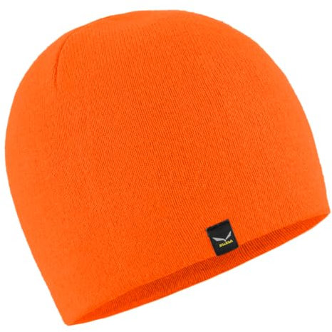 SALEWA Sella Ski Beanie, Fluo Orange, UNI58