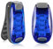 Led Blinklicht Schulranzen Sicherheitslicht 2er Set,Schulranzen Licht mit Klettverschluss Clip als Kinderwagen Licht,Lauflicht,Hunde LeuchtanhäNger,Blinklicht Ideal für Jogger Schulkinder (Blau*2)