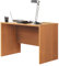 Tavolo da scrivania Classico Miroyengo in melamina Color Ciliegia, per Ufficio Contemporaneo, 120x75x60 cm