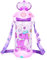 PinkSheep Borraccia per bambini con cannuccia/cordino, 650 ml, senza BPA, a prova di perdite, con coperchio ribaltabile, per scuola, bambini, ragazzi, scuola, sport, viaggi (unicorno viola)
