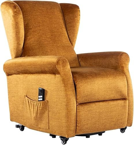 POLTRONE ITALIA Luna 2 Motoren PERSONALISIERTEN fernsehsessel mit aufstehhilfe elektrisch Medizinisches Gerät 2 Räder Mikrofedersitz schmutzabweisend seniorensessel relaxsessel Kamel