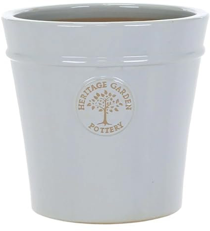 Woodlodge 41cm Pastel Grey Glazed Heritage Pot