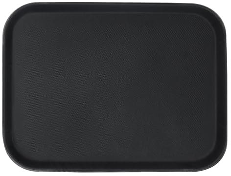 Argon Tableware Plastic Serving Tray - Pack of 1-41 x 30.5cm - Non-Slip Platter Serveware Rectangle Tray for Restaurants, Wedding Catering, Food, Drinks, Snacks, Painting, DIY