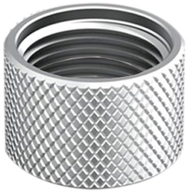 nomona Sealing Cap, Thickened Solid Brass Chrome Plating G1/2 Female Thread End Cap with NBR Sealing gesket, Compression Blanking Nut, Plumbing Fittings Cap for G1/2 Valve