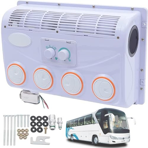 Car Electric RV Rooftop Air Conditioner, 12V DC Electric Air Conditioner, Unit Van Roof Air Conditioner Heater Combo, RV Truck Excavator Engineering Vehicle Agricultural Vehicle Bus Van