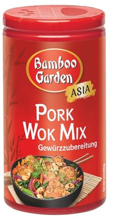 Bamboo Garden - Pork Wok Mix Würzmischung | Vegan, natürliche Zutaten | 40 g in der Dose