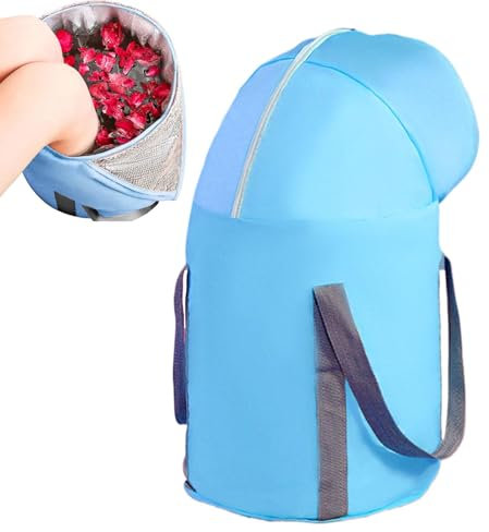 Faltbarer Fuß-Einweicheimer – Tragbares Fußbad mit Knieabdeckung, kompakter Fuß-Soak-Eimer | Fuß-Spa-Wanne für Zuhause, Camping & Reisen, Pediküre-Becken, Outdoor-Fußpflege, beruhigende Soakwanne